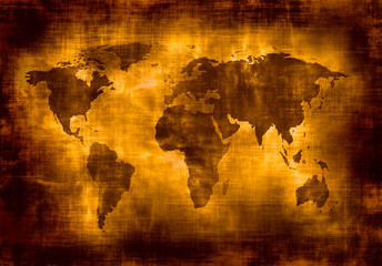 VINTAGE RUSTYKALNA MAPA 