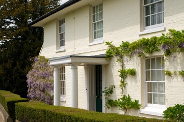 Large victorian house in the English countryside