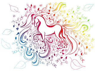 streszczenie tło tęczy