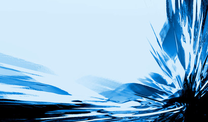 niebieska abstrakcja