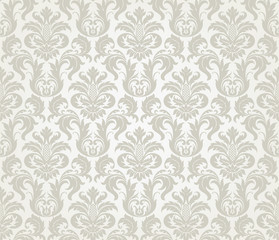 Wektorowy bezszwowy kwiecisty adamaszka wzór