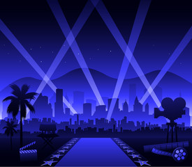 Czerwony dywan z hollywoodzkiego filmu