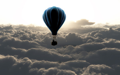balon na niebie