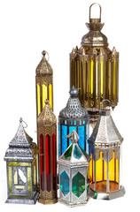 Arabic lamp Isolated a white background