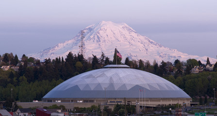 Geodesic Dome Mt Rainier City View Tacoma Washington USA