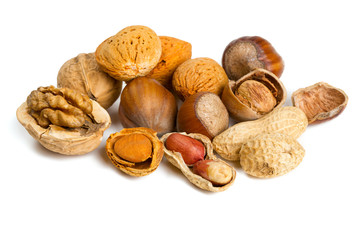 collection of shelled nuts
