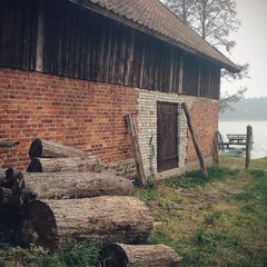 stara stodoła na Mazurach