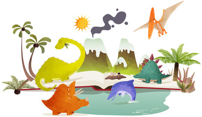 Książka dinozaurów