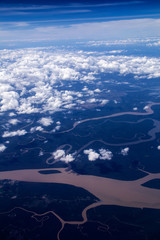 Niesamowity krajobraz z nieba