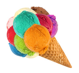 duży stożek lodów