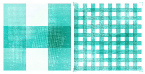 Pastel Grunge Checkered Pattern