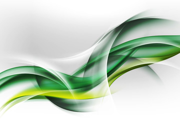 abstrakcyjne zielone fale