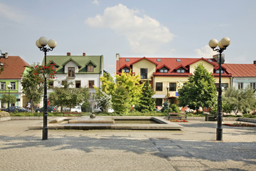 Marketplace in Biala Podlaska. Poland
