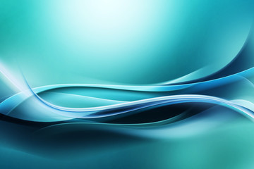 niebieskie fale panorama