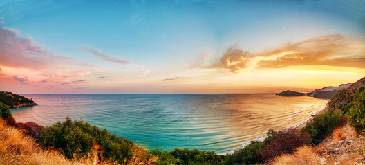 zachód słońca we Włoszech