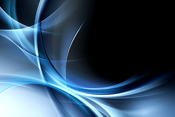 kreatywna niebieska abstrakcja w nowoczesnym stylu