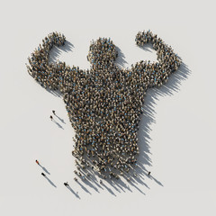 moc człowieka tłumów