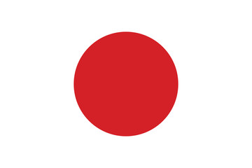 Vector of Japanese flag.