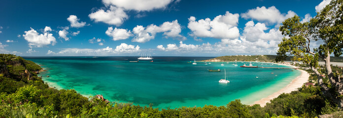 Sandy ground, Anguilla island, Caribbean sea
