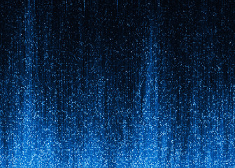 Błękitna błyskotliwość fali dźwiękowej ognia brokatowego