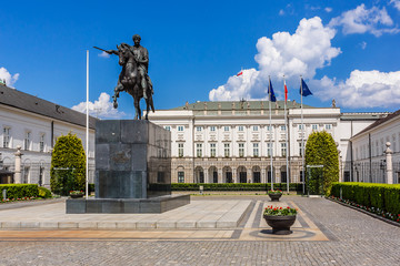 Presidential Palace (Pałac Prezydencki, 1643) in Warsaw, Poland. 