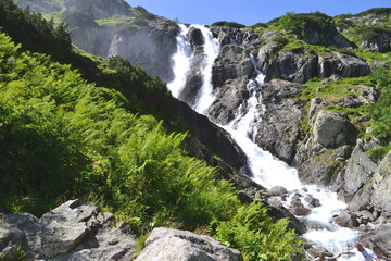 góry Tatry - wodospad Wielka Siklawa