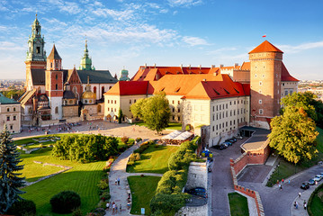 Kraków - zamek na Wawelu w dzień
