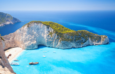 Zakynthos, grecka wyspa, zatoka Navagio