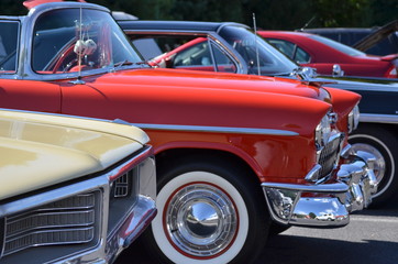 classic cars at a car show