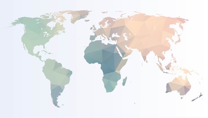 Mapa świata wielokąta