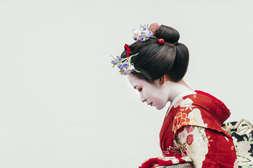 Portret gejszy Maiko w Gion Kyoto