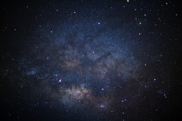 Close-up milky way galaxy with stars and space dust in the unive