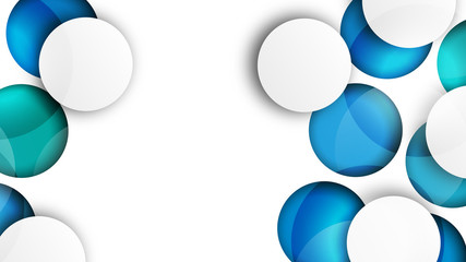 niebieskie koła wektor