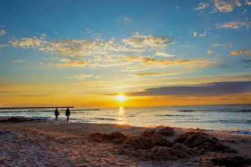 zachód słońca Ustka