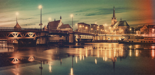 landmarks in the old city of Szczecin