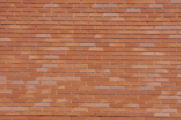 Mur z czerwonej cegły