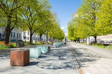 Szczecin / Aleja Kwiatowa w centrum miasta