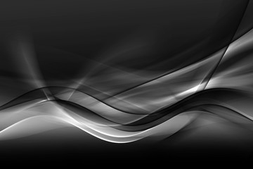 Zaprojektuj modny element karty, strony internetowej, tapety, prezentacji. Skala szarości nowoczesne jasne fale sztuki. Tło zamazane pole efekt. Streszczenie kreatywny szablon graficzny. Ozdobny styl biznesowy.