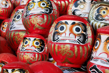 Daruma good luck doll in Japan