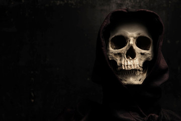 Martwa natura fotografia artystyczna z czaszką