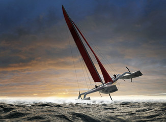 Regatta konkursowa Trimaran