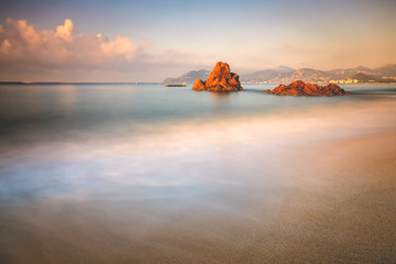 Francuska Riwiera plaża - Cannes Francuska Riwiera - Francja