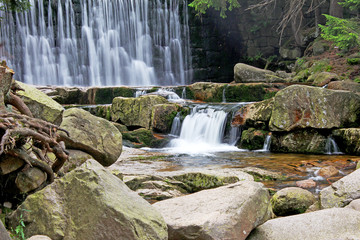 Dziki wodospad na Łomnicy