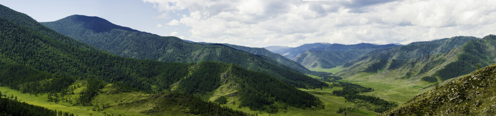 Panorama of the Altai Mountains