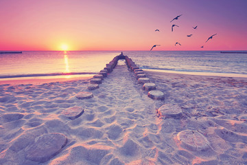 romantyczny widok na morze