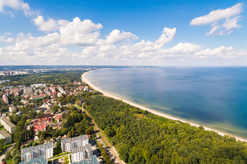 Plaża Gdańska, widok z góry