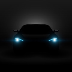 samochód przód wektor