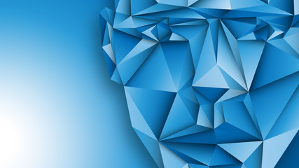 twarz low poly wektor