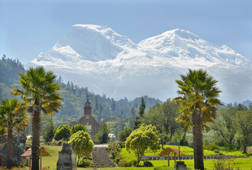 Yungay in north Peru destroyed by debris avalanche from Nevado Huascarán 