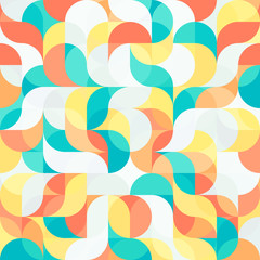 Abstrakcjonistyczny wektorowy kolorowy geometryczny harmonicznej fala tło